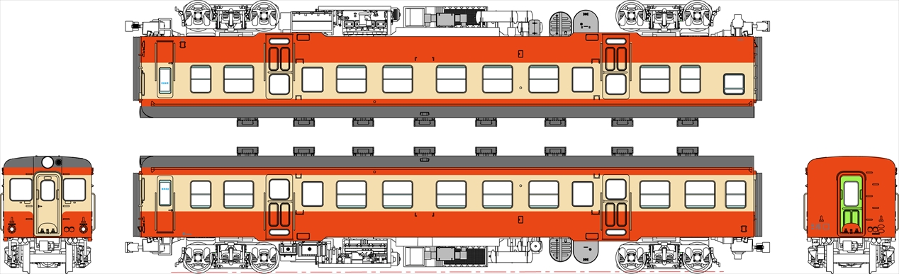 オレンジカンパニーOゲージナロー(16.5m/m) 頸城鉄道DC92組立てキット