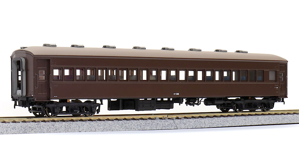 ペーパー完成品 HOゲージ古典三軸客車 オロハ8256 (ナロハ)大阪行き 美 ペーパー完成品 HOゲージ古典三軸客車 オロハ8256 (ナロハ)大阪行き 美